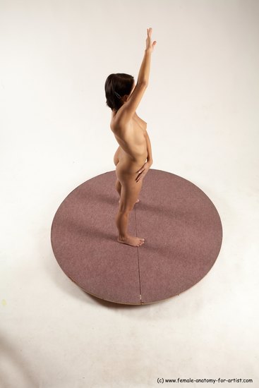 Nude Woman White Standing poses - ALL Slim medium brown Standing poses - simple Multi angle poses Pinup