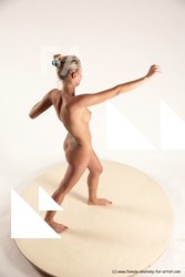 Nude Woman White Standing poses - ALL Slim long blond Standing poses - simple Multi angle poses Pinup