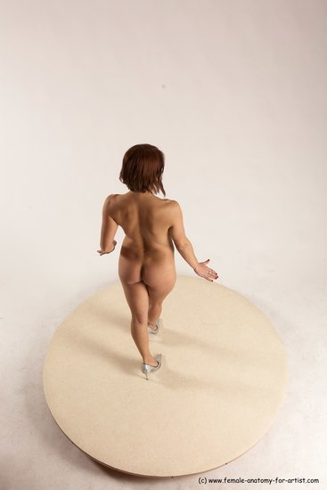 Nude Woman White Standing poses - ALL Slim medium brown Standing poses - simple Multi angle poses Pinup