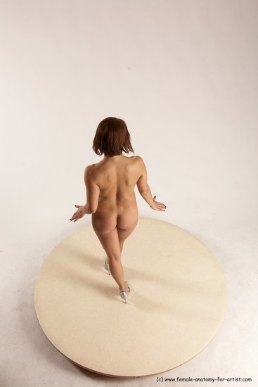 Nude Woman White Standing poses - ALL Slim medium brown Standing poses - simple Multi angle poses Pinup