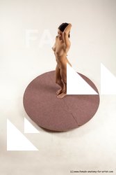 Nude Woman White Standing poses - ALL Slim short brown Standing poses - simple Multi angle poses Pinup