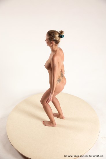 Nude Woman White Standing poses - ALL Slim short blond Standing poses - simple Multi angle poses Pinup