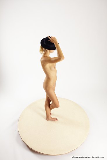 Nude Woman White Standing poses - ALL Slim long blond Standing poses - simple Multi angle poses Pinup