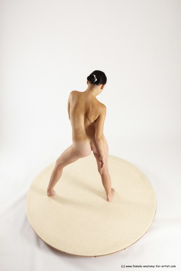 Nude Woman White Standing poses - ALL Slim long brown Standing poses - simple Multi angle poses Pinup