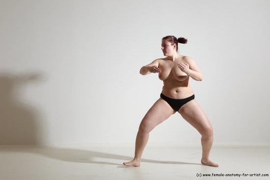 Nude Martial art Woman White Standing poses - ALL Average medium colored Standing poses - simple Dynamic poses Pinup