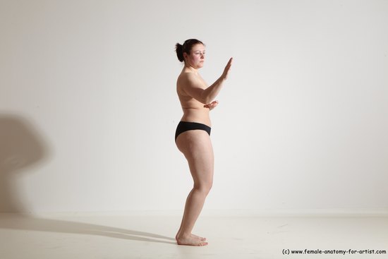 Nude Martial art Woman White Standing poses - ALL Average medium colored Standing poses - simple Dynamic poses Pinup