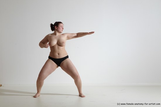 Nude Martial art Woman White Standing poses - ALL Average medium colored Standing poses - simple Dynamic poses Pinup