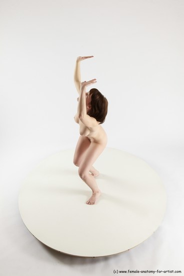 Nude Woman White Standing poses - ALL Slim medium brown Standing poses - simple Multi angle poses Pinup