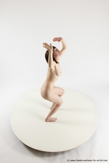 Nude Woman White Standing poses - ALL Slim medium brown Standing poses - simple Multi angle poses Pinup