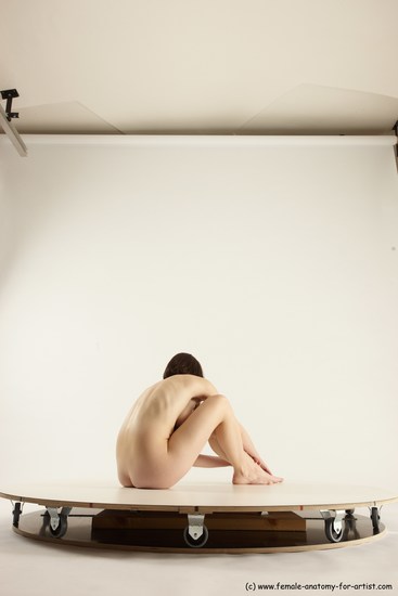 Nude Woman White Sitting poses - ALL Slim medium brown Sitting poses - simple Multi angle poses Pinup