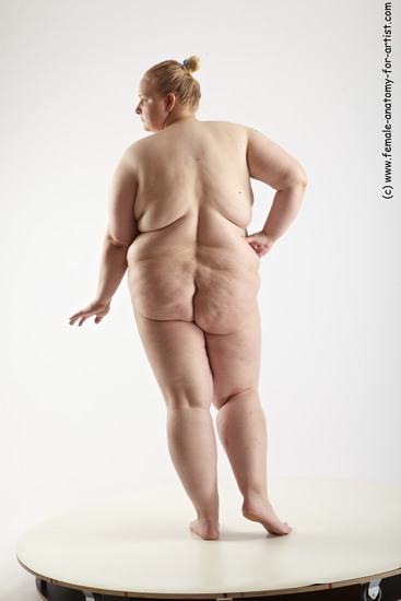 Nude Woman White Standing poses - ALL Overweight medium blond Standing poses - simple Standard Photoshoot Pinup