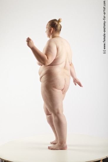 Nude Woman White Standing poses - ALL Overweight medium blond Standing poses - simple Standard Photoshoot Pinup