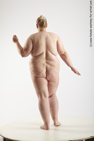 Nude Woman White Standing poses - ALL Overweight medium blond Standing poses - simple Standard Photoshoot Pinup