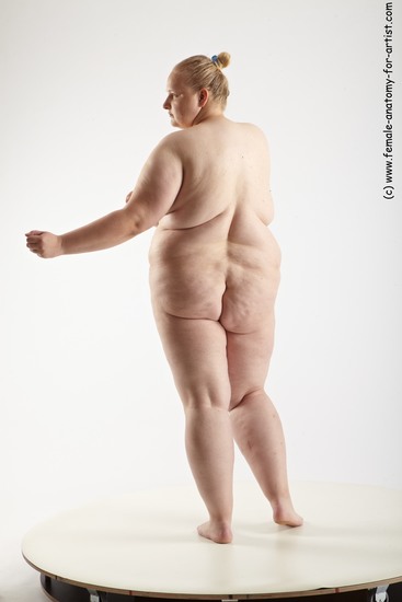 Nude Woman White Standing poses - ALL Overweight medium blond Standing poses - simple Standard Photoshoot Pinup