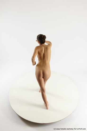 Nude Woman White Standing poses - ALL Slim long brown Standing poses - simple Multi angle poses Pinup