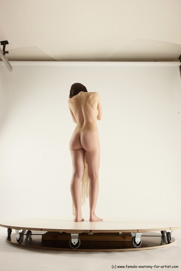 Nude Woman White Standing poses - ALL Slim medium brown Standing poses - simple Multi angle poses Pinup