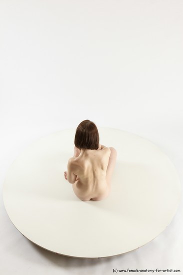 Nude Woman White Sitting poses - ALL Slim medium brown Sitting poses - simple Multi angle poses Pinup