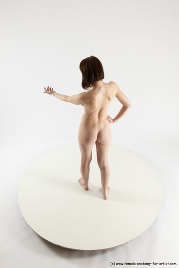 Nude Woman White Standing poses - ALL Slim medium brown Standing poses - simple Multi angle poses Pinup