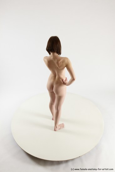 Nude Woman White Standing poses - ALL Slim medium brown Standing poses - simple Multi angle poses Pinup