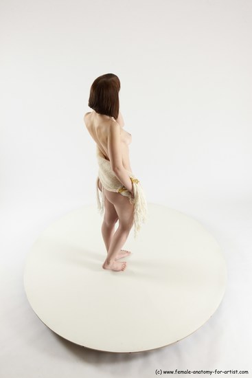 Nude Woman White Standing poses - ALL Slim medium brown Standing poses - simple Multi angle poses Pinup