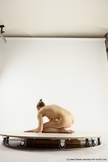 Nude Woman White Sitting poses - ALL Athletic long blond Sitting poses - simple Multi angle poses Pinup