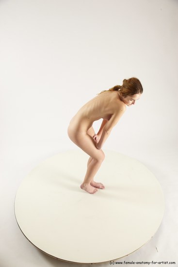 Nude White Standing poses - ALL Slim long blond Standing poses - simple Multi angle poses Pinup