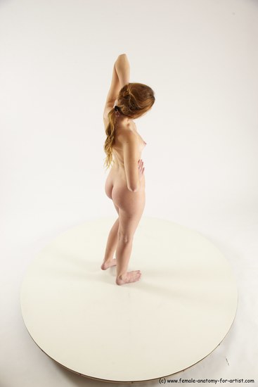 Nude Woman White Standing poses - ALL Slim long blond Standing poses - simple Multi angle poses Pinup