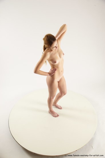 Nude Woman White Standing poses - ALL Slim long blond Standing poses - simple Multi angle poses Pinup