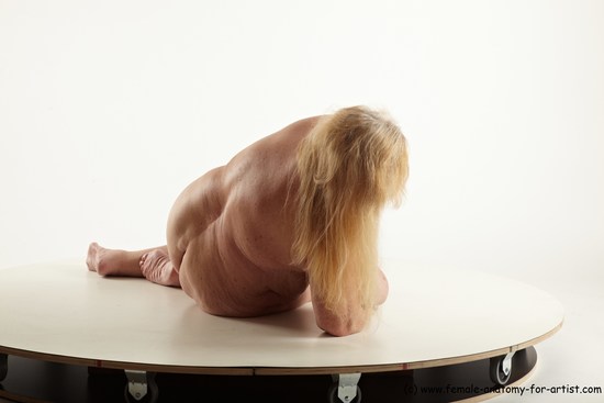 and more Nude Woman White Laying poses - ALL Overweight Laying poses - on side long blond Pinup