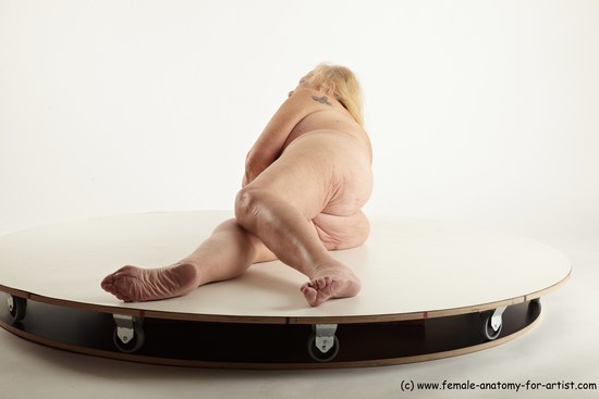 and more Nude Woman White Laying poses - ALL Overweight Laying poses - on side long blond Pinup