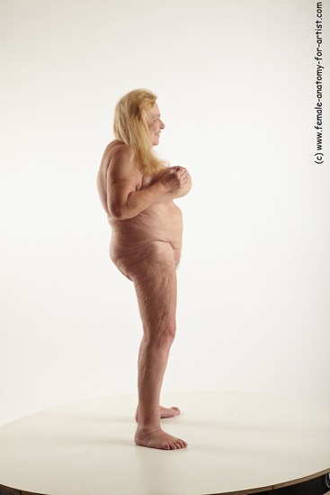 and more Nude Woman White Standing poses - ALL Overweight long blond Standing poses - simple Pinup