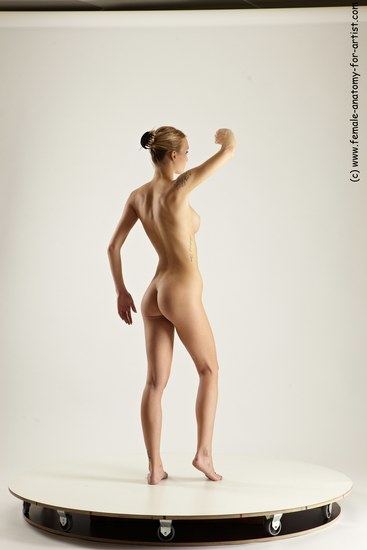 Nude Woman White Standing poses - ALL Slim long blond Standing poses - simple Multi angle poses Pinup