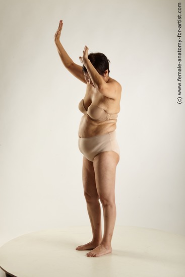 Underwear Woman Asian Standing poses - ALL Overweight short black Standing poses - simple Academic