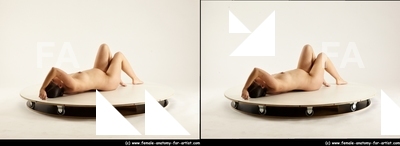 Nude Woman White Laying poses - ALL Pregnant long black Standard Photoshoot Pinup