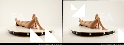 Nude Woman White Laying poses - ALL Pregnant long black Standard Photoshoot Pinup