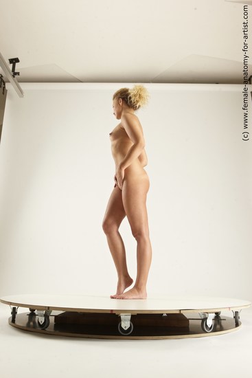 Nude Woman White Sitting poses - ALL Slim medium blond Sitting poses - simple Multi angle poses Pinup