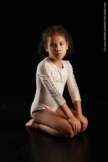 Underwear Woman Black Kneeling poses - ALL Slim Kneeling poses - on both knees medium black Standard Photoshoot  Academic