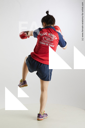 Sportswear Woman Asian Standing poses - ALL Average medium black Fighting Standard Photoshoot Academic
