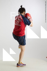 Sportswear Woman Asian Standing poses - ALL Average medium black Fighting Standard Photoshoot Academic
