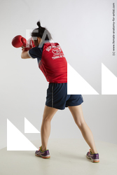 Sportswear Woman Asian Standing poses - ALL Average medium black Fighting Standard Photoshoot Academic