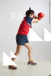 Sportswear Woman Asian Standing poses - ALL Average medium black Fighting Standard Photoshoot Academic