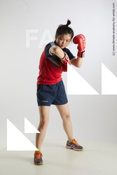 Sportswear Woman Asian Standing poses - ALL Average medium black Fighting Standard Photoshoot Academic