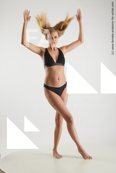 Underwear Woman White Standing poses - ALL Slim long blond Standing poses - simple Standard Photoshoot Academic