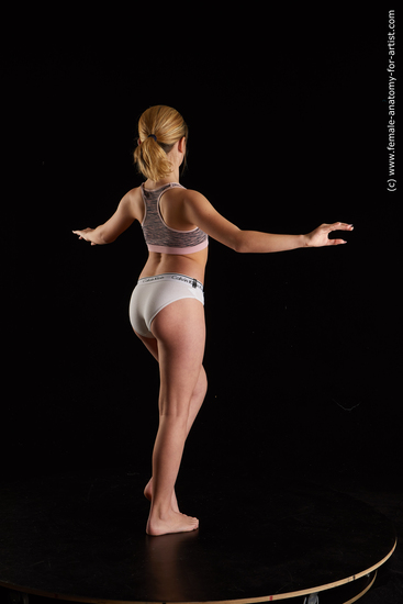 Underwear Woman White Standing poses - ALL Slim medium blond Standing poses - simple Standard Photoshoot  Academic