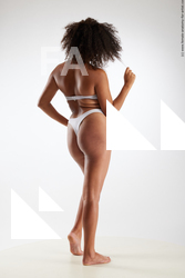 Underwear Woman Black Standing poses - ALL Average long black Standing poses - simple Standard Photoshoot Academic