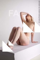 Underwear Woman White Sitting poses - ALL Slim medium blond Sitting poses - simple Standard Photoshoot Academic