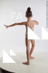 Underwear Woman White Standing poses - ALL Slim long brown Standing poses - simple Standard Photoshoot  Academic