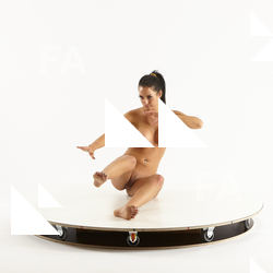 Nude Woman White Sitting poses - ALL Slim long black Sitting poses - simple Standard Photoshoot Pinup