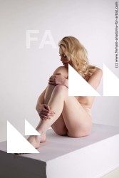 Underwear Woman White Sitting poses - ALL Slim medium blond Sitting poses - simple Standard Photoshoot Academic