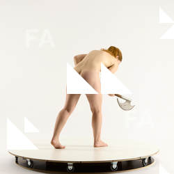 Nude Woman White Standing poses - ALL Slim Standing poses - bend over long brown Fighting with axe Standard Photoshoot Pinup
